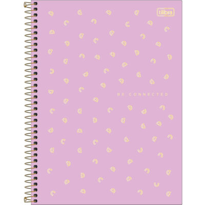 Caderno Espiral Universitário Grande Capa Plástica 80 Folhas Neon Connect - Cores Sortidas