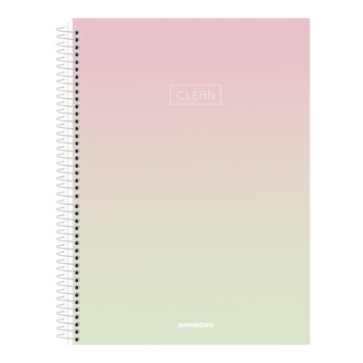 Caderno Espiral Universitário Grande Capa Dura 240 Folhas 15 Matérias Clean - Estampas Sortidas