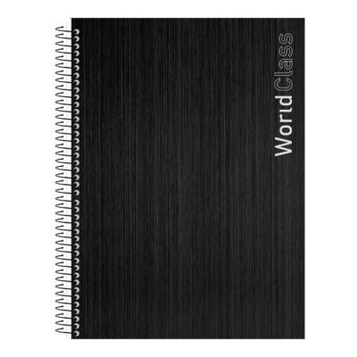 Caderno Espiral Universitário Grande Capa Dura 160 Folhas 10 Matérias World Class - Cores Sortidas