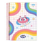 Caderno Espiral Colegial Médio Capa Dura 80 Folhas Fini - Estampas Sortidas Caderno Espiral Colegial Médio Capa Dura 80 Folhas Fini - Estampas Sortidas