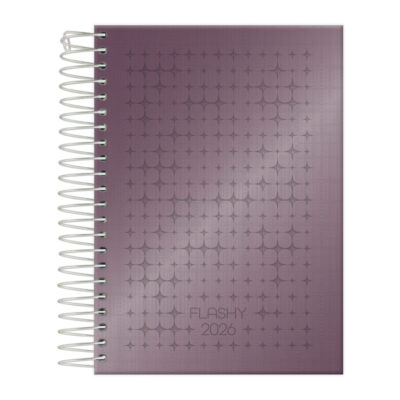 Agenda Espiral Flashy 2026 - Cores Sortidas