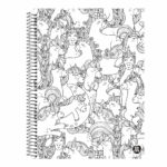 Caderno Espiral Universitário Grande Capa Dura 80 Folhas Color Quest - Estampas Sortidas Caderno Espiral Universitário Grande Capa Dura 80 Folhas Color Quest - Estampas Sortidas