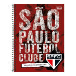 Caderno Espiral Universitário Grande Capa Dura 160 Folhas 10 Matérias São Paulo - Estampas Sortidas