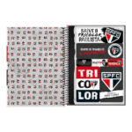 Caderno Espiral Universitário Grande Capa Dura 160 Folhas 10 Matérias São Paulo - Estampas Sortidas