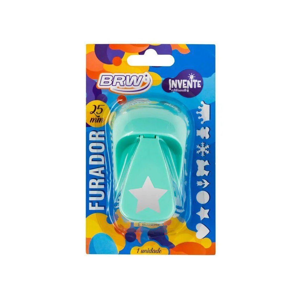 Furador Eva 25mm Verde - Estrela Furador Eva 25mm Verde - Estrela