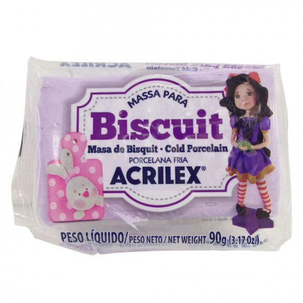 Massa Para Biscuit 90g - Lilás Massa Para Biscuit 90g - Lilás