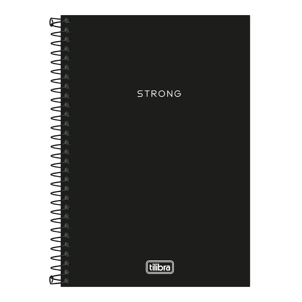 Caderno 1/4 Pequeno Espiral Capa Plástica 80 Folhas Com Pauta Neon - Preto Caderno 1/4 Pequeno Espiral Capa Plástica 80 Folhas Com Pauta Neon - Preto