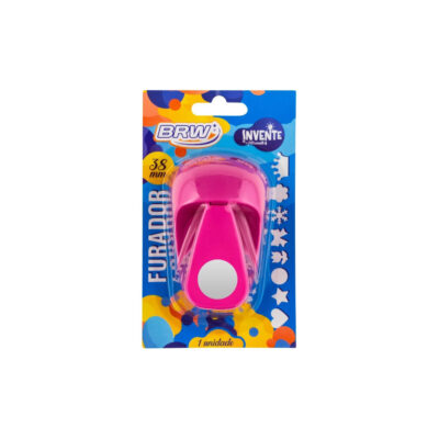 Furador De Eva 38mm Rosa - Circulo