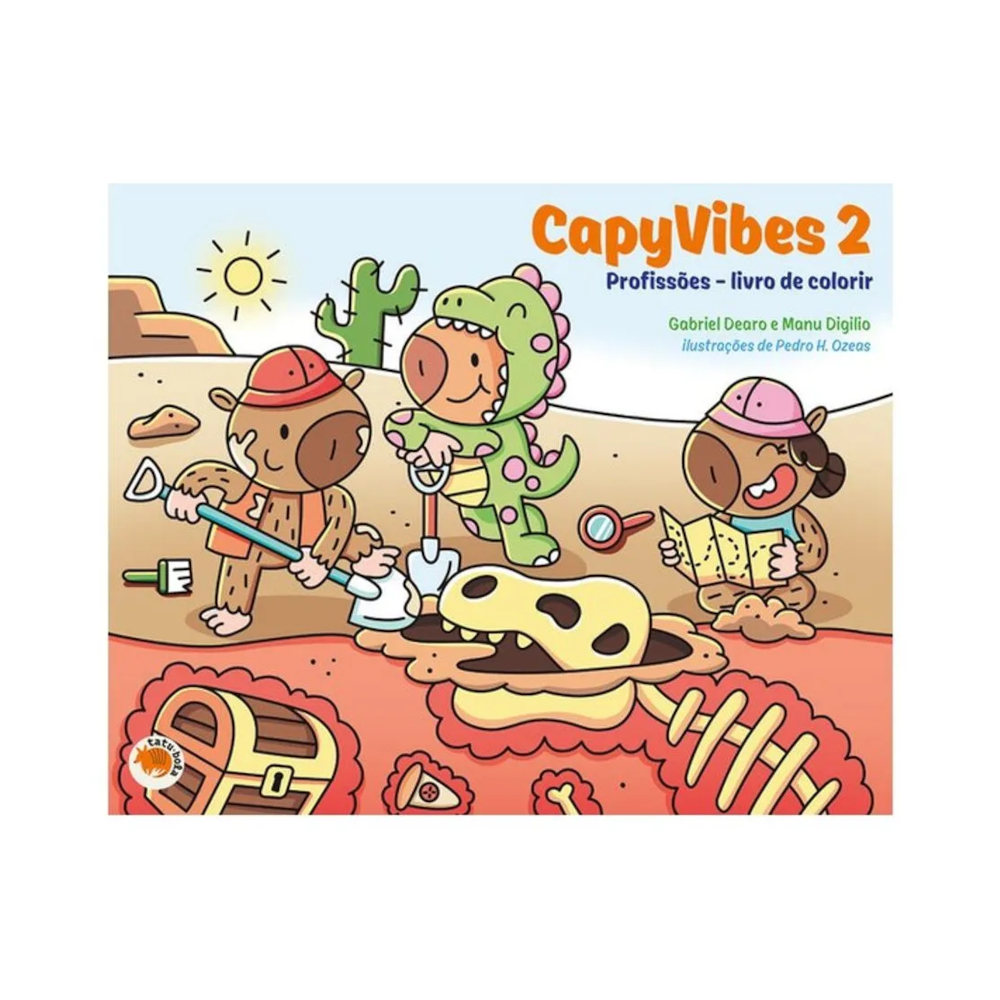 Capyvibes 2 - Profissões: Livro De Colorir Capyvibes 2 - Profissões: Livro De Colorir
