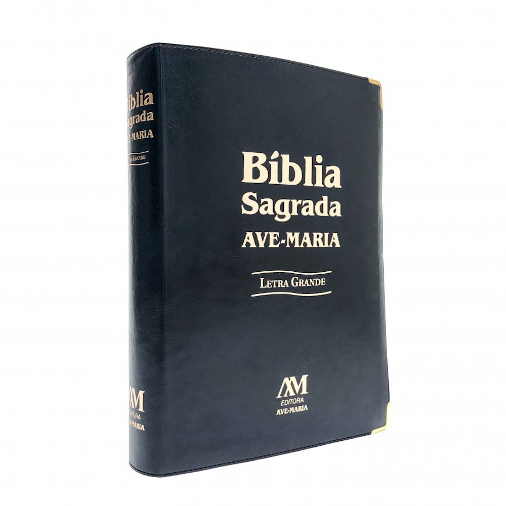 Bíblia Sagrada Ave Maria Letra Grande - Preta Bíblia Sagrada Ave Maria Letra Grande - Preta