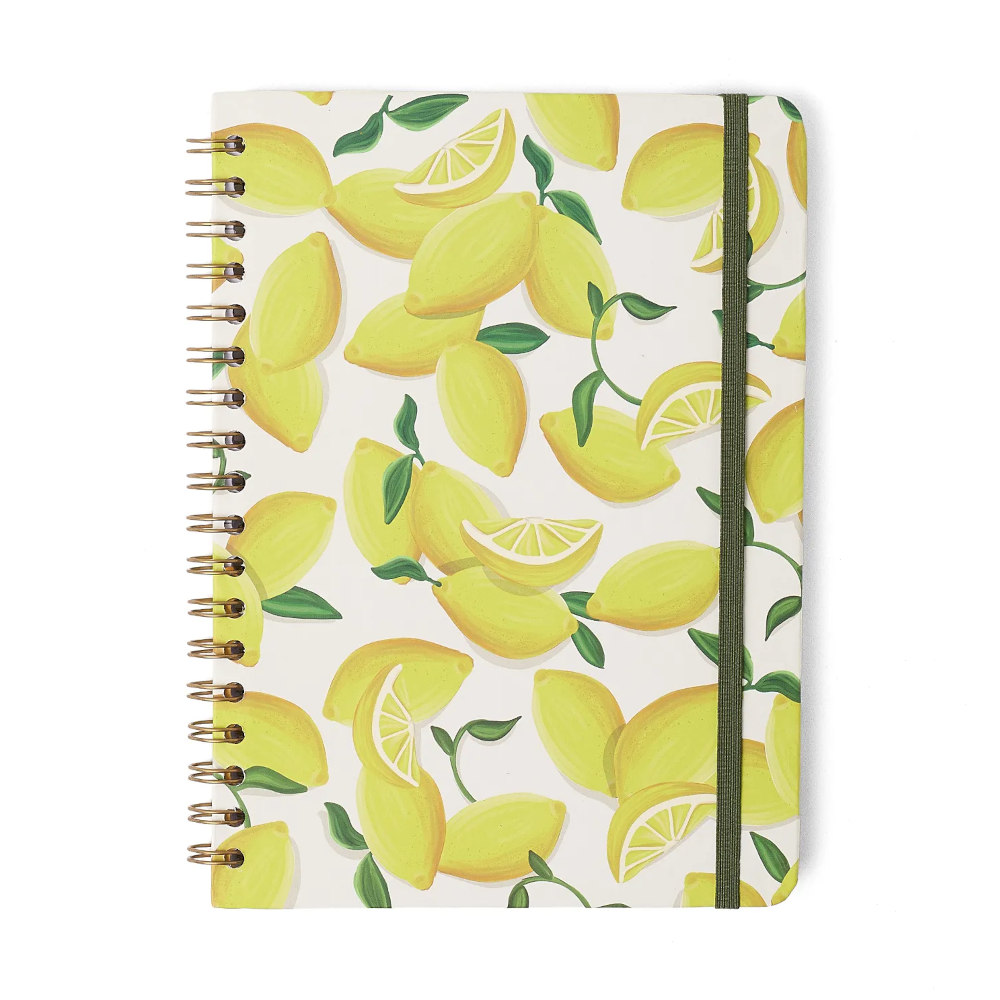 Caderno Colegial Médio Espiral Capa Dura Pautado - Frutare - Limão Siciliano Caderno Colegial Médio Espiral Capa Dura Pautado - Frutare - Limão Siciliano