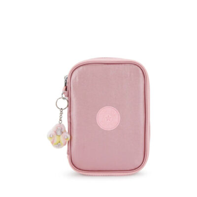Estojo Box Kipling 100 Pens - Bronze Pink Metálico Estojo Box Kipling 100 Pens - Bronze Pink Metálico