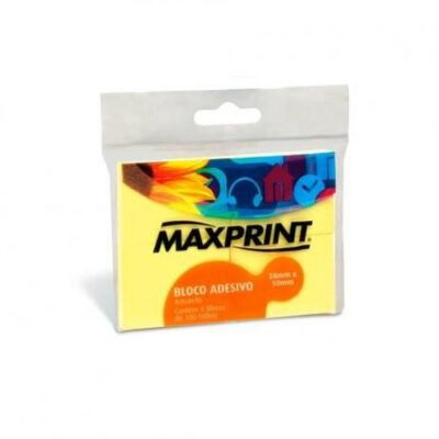 Bloco Notas Adesivas Post It 38mmx50mm Com 4 Unidades 100 Folhas - Amarelo Bloco Notas Adesivas Post It 38mmx50mm Com 4 Unidades 100 Folhas - Amarelo