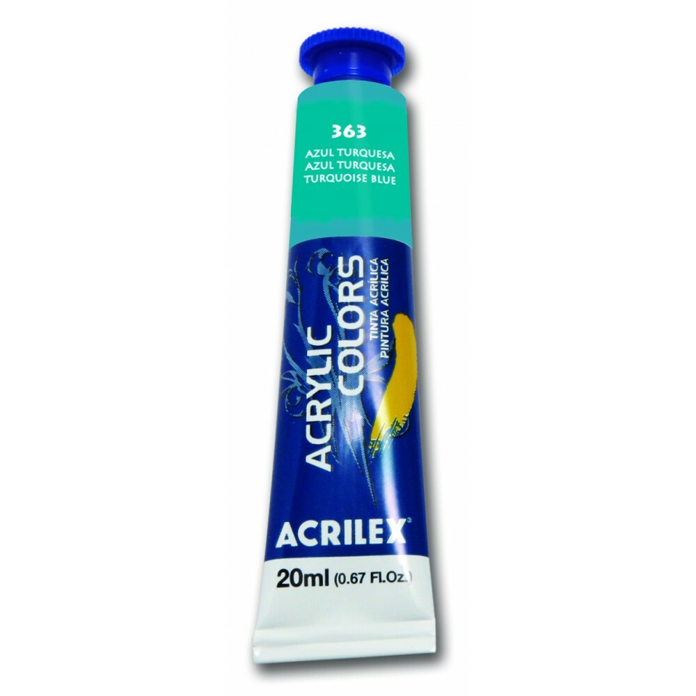 Tinta AcrÍlica Tela 20ml - Azul Turquesa Tinta AcrÍlica Tela 20ml - Azul Turquesa