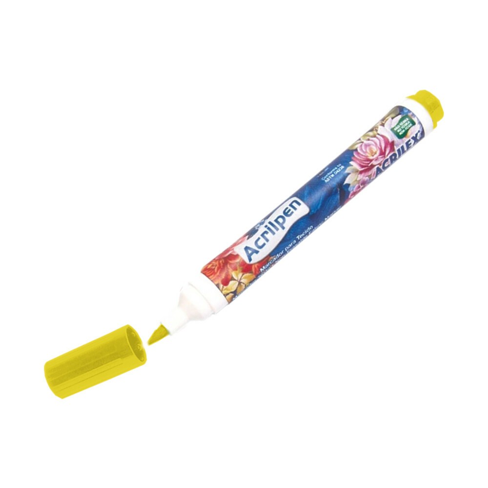 Caneta Tecido Acrilpen - Amarelo Ouro Caneta Tecido Acrilpen - Amarelo Ouro