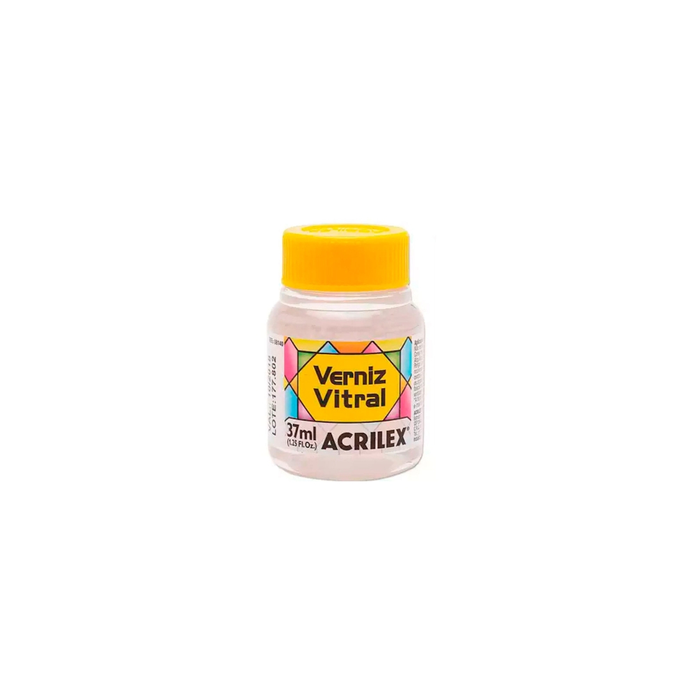 Tinta Verniz vitral 37ml - Incolor Tinta Verniz vitral 37ml - Incolor