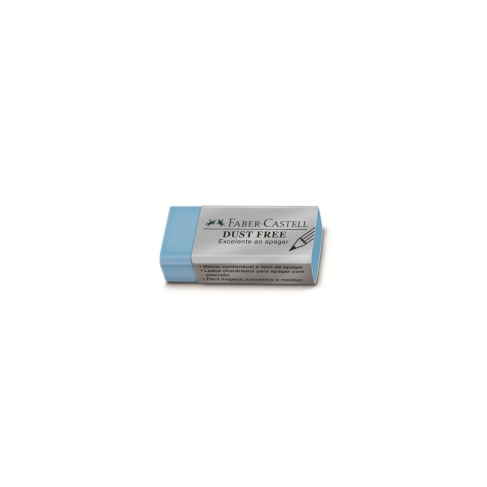 Borracha Dust Free Média - Cores Diversas Borracha Dust Free Média - Cores Diversas