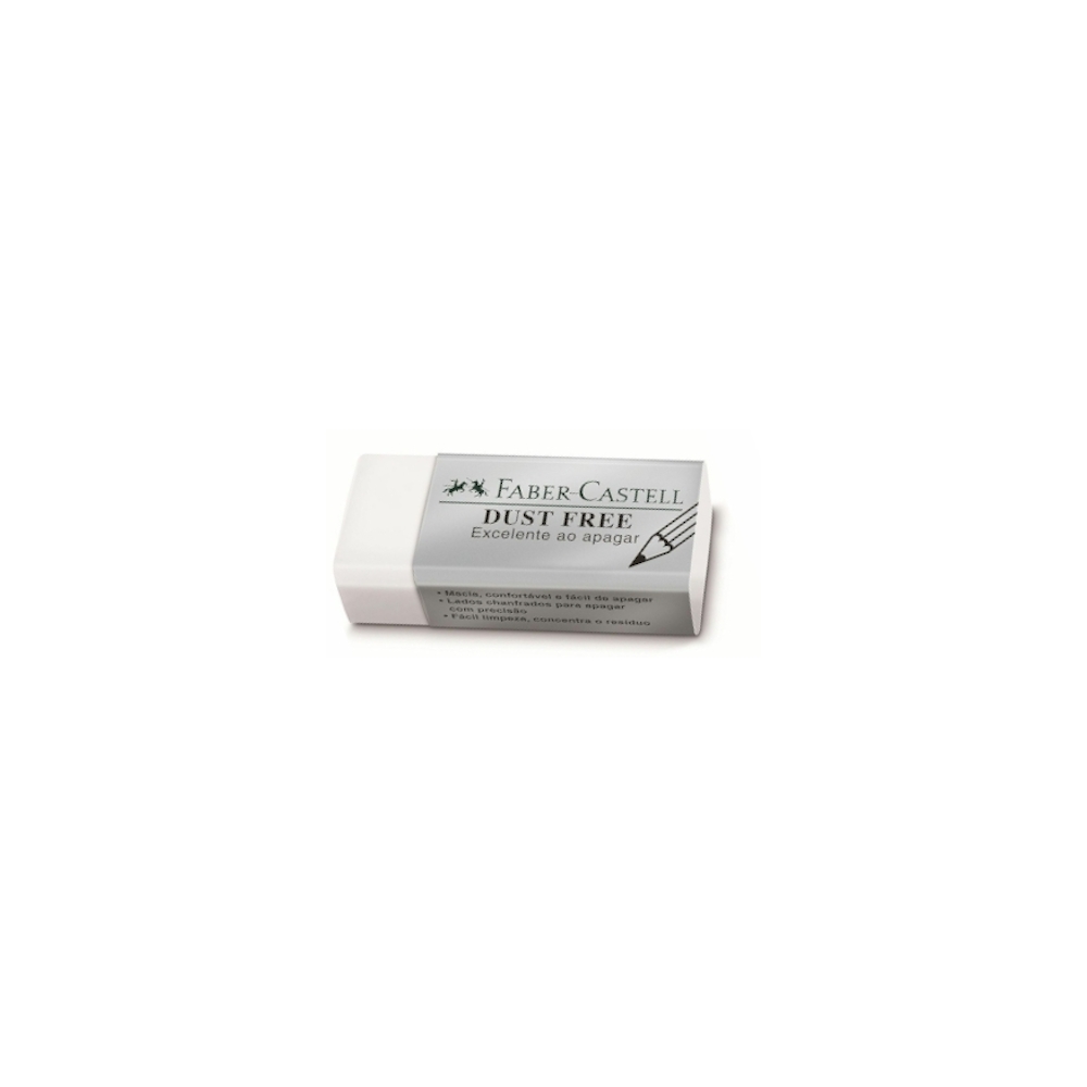 Borracha Dust Free Pequena - Branca Borracha Dust Free Pequena - Branca