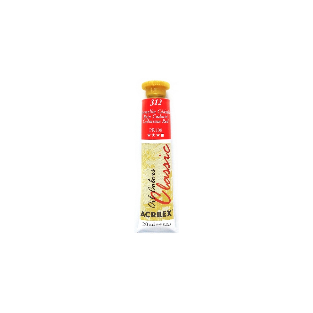 Tinta Óleo 20ml - Vermelho De Cádmio Tinta Óleo 20ml - Vermelho De Cádmio