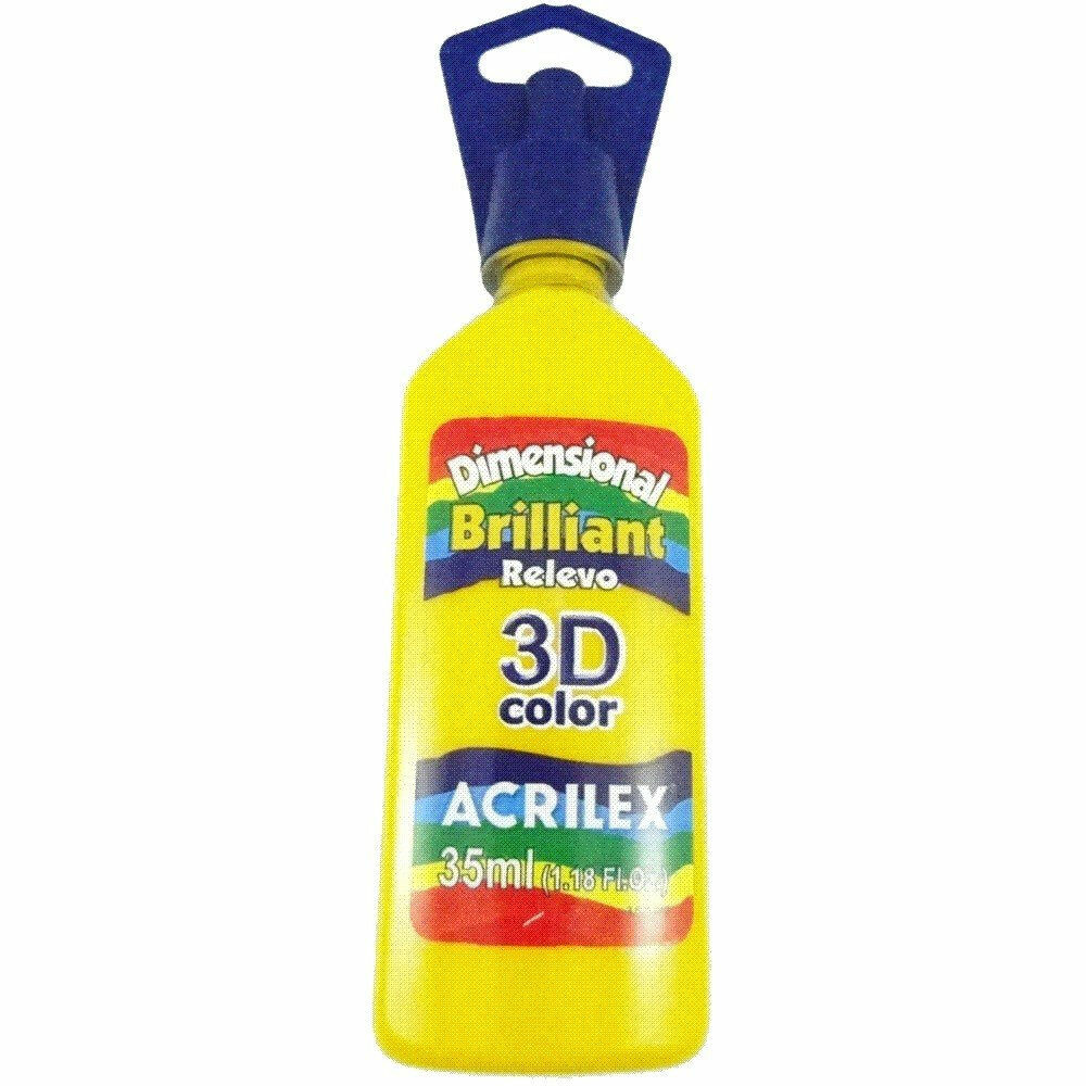 Tinta Dimensional Brilhante 35ml - Amarelo Ouro Tinta Dimensional Brilhante 35ml - Amarelo Ouro