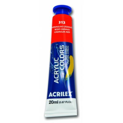Tinta AcrÍlica Tela 20ml - Vermelho CÁdmio Tinta AcrÍlica Tela 20ml - Vermelho CÁdmio