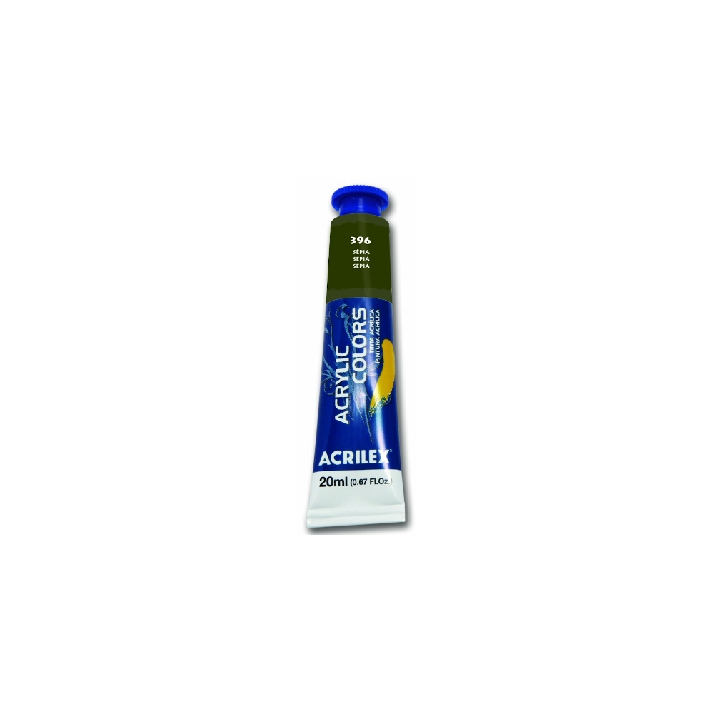Tinta Acrílica Tela 20ml - Sépia Tinta Acrílica Tela 20ml - Sépia