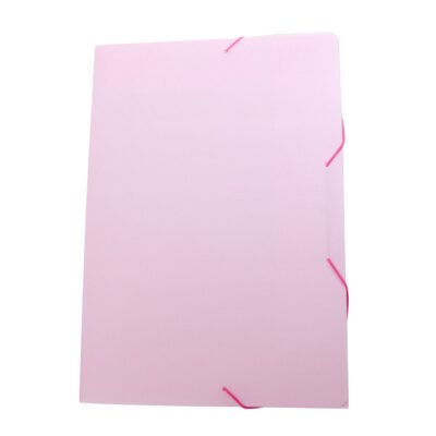 Pasta Com ElÁstico OfÍcio Linho Serena - Rosa Pastel Pasta Com ElÁstico OfÍcio Linho Serena - Rosa Pastel