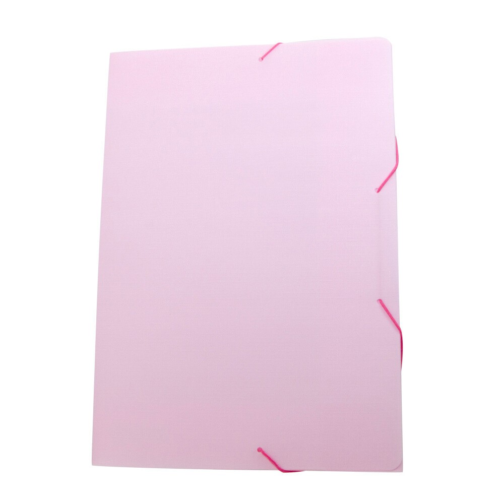 Pasta Com ElÁstico OfÍcio Linho Serena - Rosa Pastel Pasta Com ElÁstico OfÍcio Linho Serena - Rosa Pastel