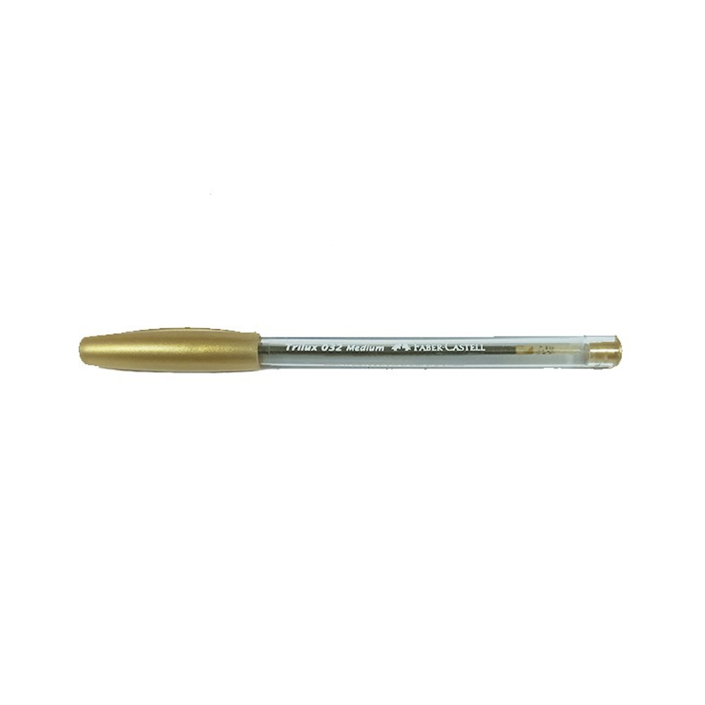 Caneta EsferogrÁfica Trilux 032 Medium - Ouro Caneta EsferogrÁfica Trilux 032 Medium - Ouro