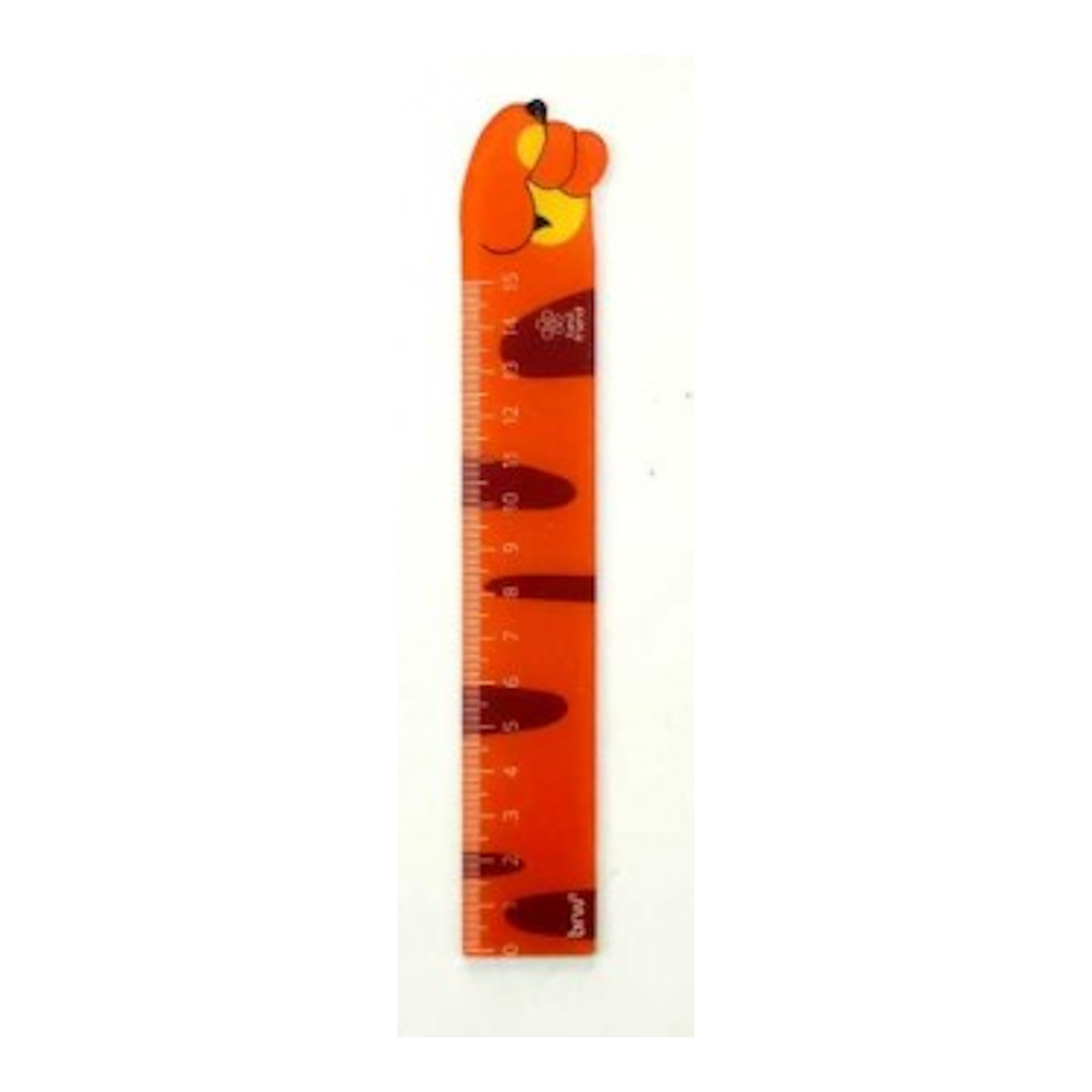 Régua Plástica 15cm - Patinhas Cores Diversas Régua Plástica 15cm - Patinhas Cores Diversas
