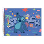 Caderno De Desenho/Cartografia Espiral 80 Folhas Stitch - Estampas Diversas Caderno De Desenho/Cartografia Espiral 80 Folhas Stitch - Estampas Diversas