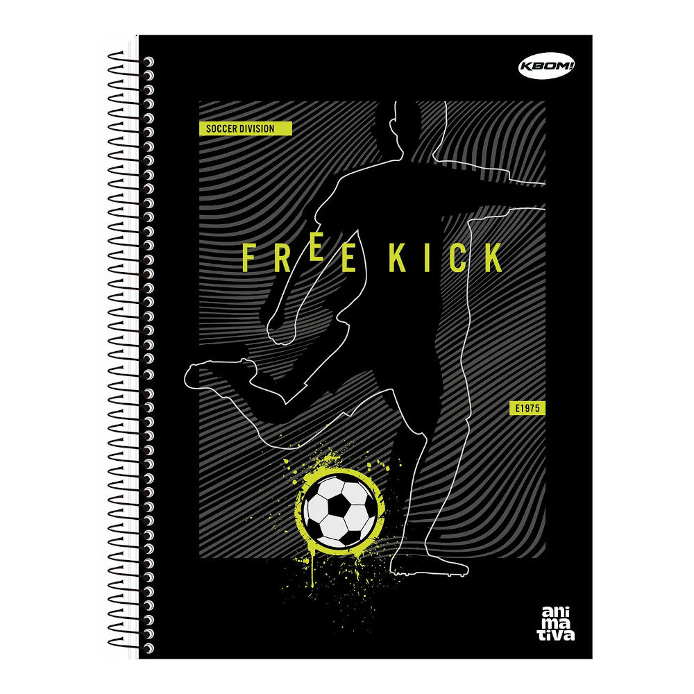 Caderno Espiral Universitário Grande Capa Dura 200 Folhas 10 Matérias Kbom - Estampas Sortidas Caderno Espiral Universitário Grande Capa Dura 200 Folhas 10 Matérias Kbom - Estampas Sortidas