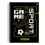 Caderno Espiral Universitário Grande Capa Dura 160 Folhas 10 Matérias Be Strong - Estampas Sortidas Caderno Espiral Universitário Grande Capa Dura 160 Folhas 10 Matérias Be Strong - Estampas Sortidas