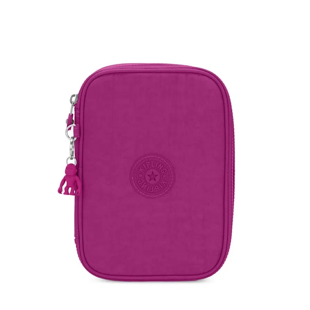 Estojo Box Kipling 100 Pens - Bright Pink Estojo Box Kipling 100 Pens - Bright Pink