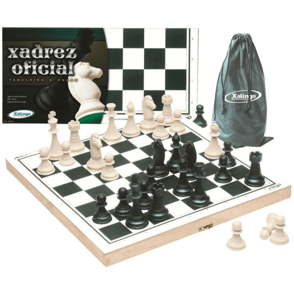 Xadrez Oficial - Tabuleiro E Peças Xadrez Oficial - Tabuleiro E Peças
