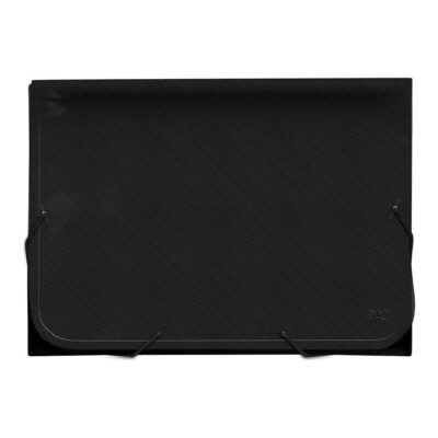 Pasta Sanfonada A4 Com 12 Divisórias - Preto Pasta Sanfonada A4 Com 12 Divisórias - Preto