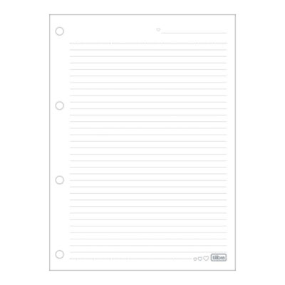 Bloco Refil Tiliflex Fich rio Caderno Argolado Universit rio 4 Furos 80 Folhas – Soho