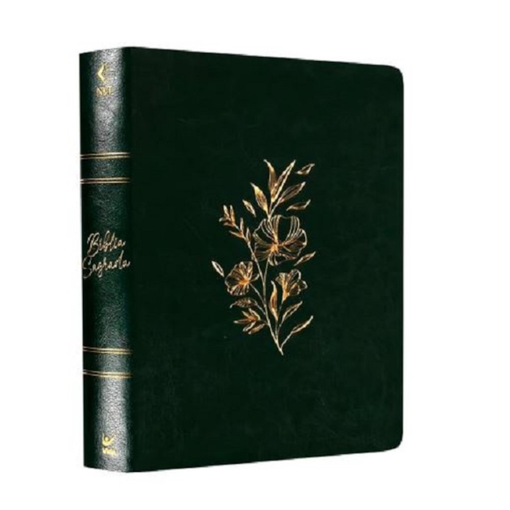Bíblia Mulheres Nvt - Duas Colunas - Verde Musgo Floral Bíblia Mulheres Nvt - Duas Colunas - Verde Musgo Floral