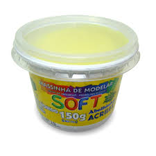 Massa De Modelar Soft 150g - Amarelo LimÃo Massa De Modelar Soft 150g - Amarelo LimÃo
