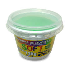 Massa De Modelar Soft 150g - Verde Massa De Modelar Soft 150g - Verde