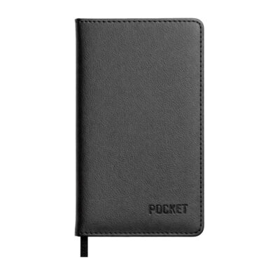 Agenda Costurada Pocket Anual 2027 - Preta