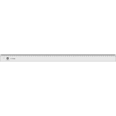 RÉgua Pvc Transparente - 60 Cm