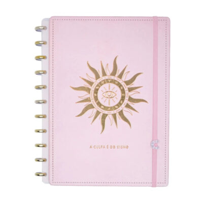 Caderno Inteligente 1/4 A5 Pequeno Espiral Com 80 Folhas - By Mica Rocha - A Culpa É Do Signo Caderno Inteligente 1/4 A5 Pequeno Espiral Com 80 Folhas - By Mica Rocha - A Culpa É Do Signo