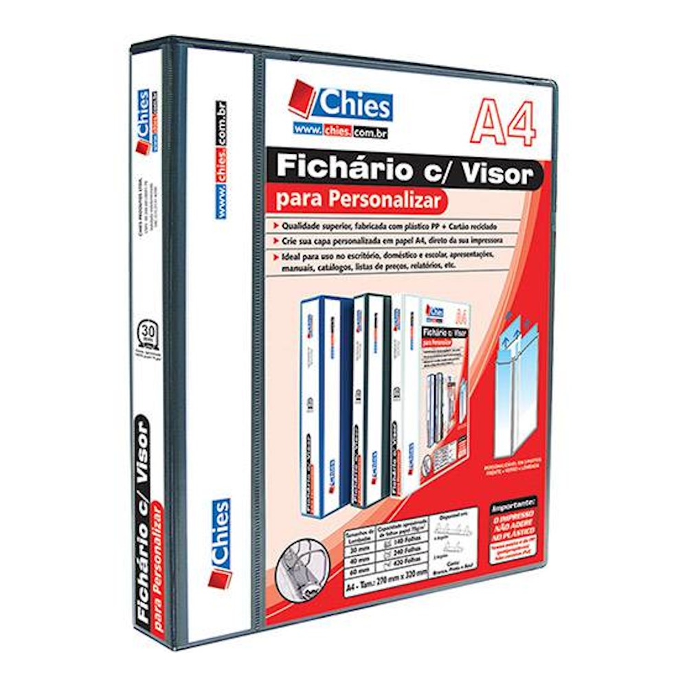 Fichario A4 Personalizado Chies Fichario A4 Personalizado Chies
