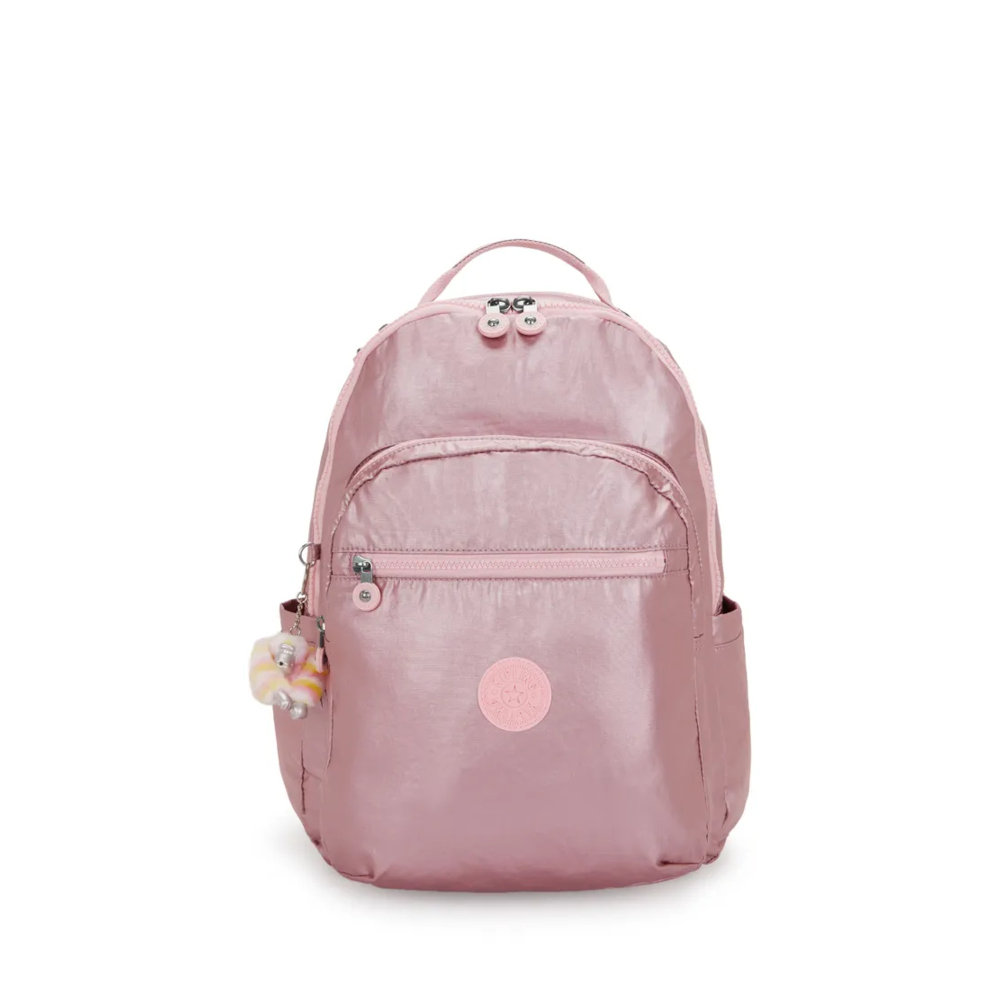 Mochila Kipling Seoul - Bronze Pink Metálico Mochila Kipling Seoul - Bronze Pink Metálico
