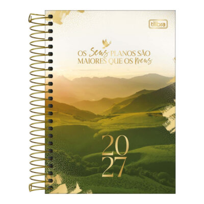 Agenda Espiral Louvor 2027 - Estampas Sortidas