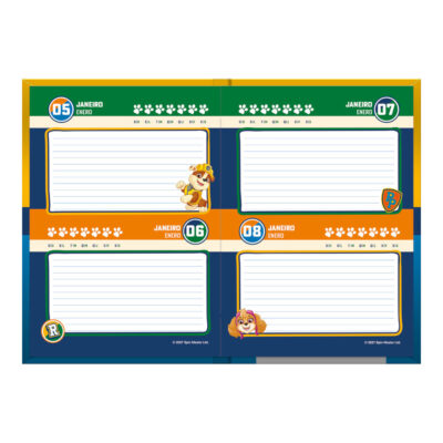 Agenda Costurada Permanente Escolar Patrulha Canina – Estampas Sortidas