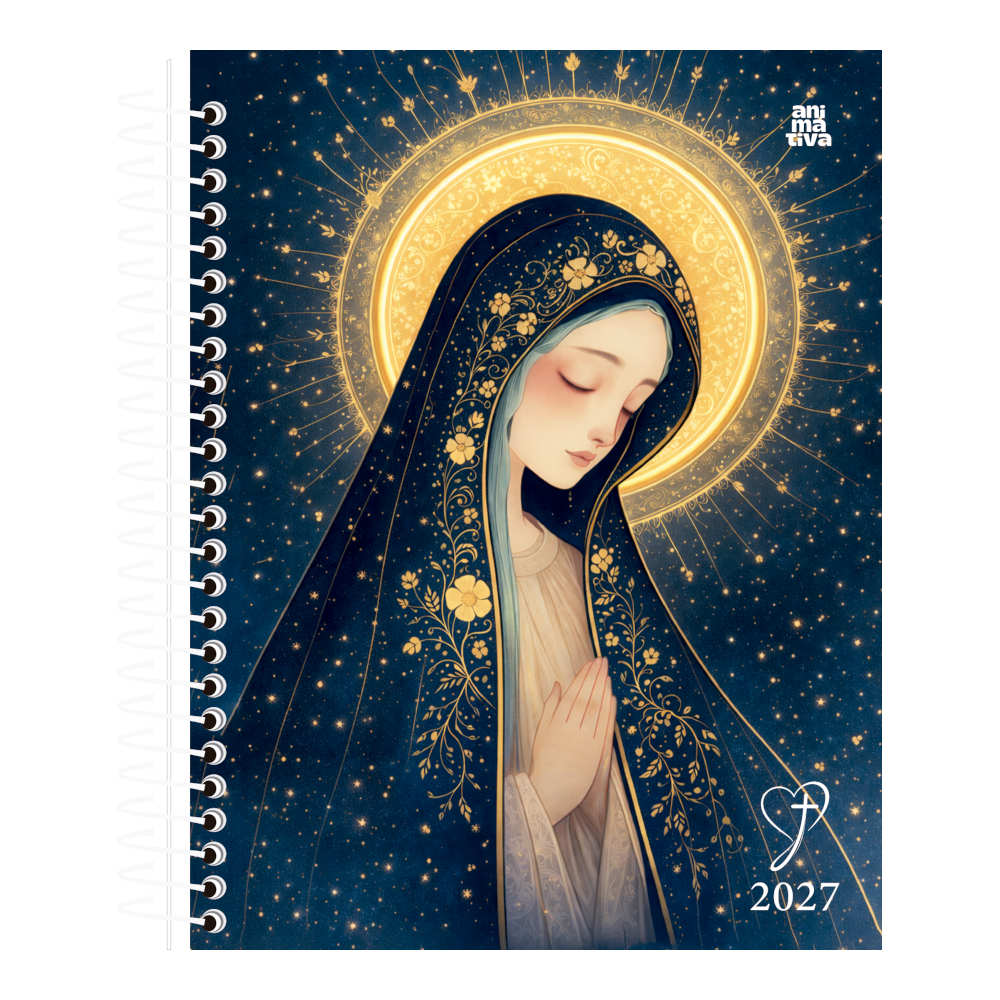 Agenda Espiral Diário Da Fé 2027 - Estampas Sortidas Agenda Espiral Diário Da Fé 2027 - Estampas Sortidas