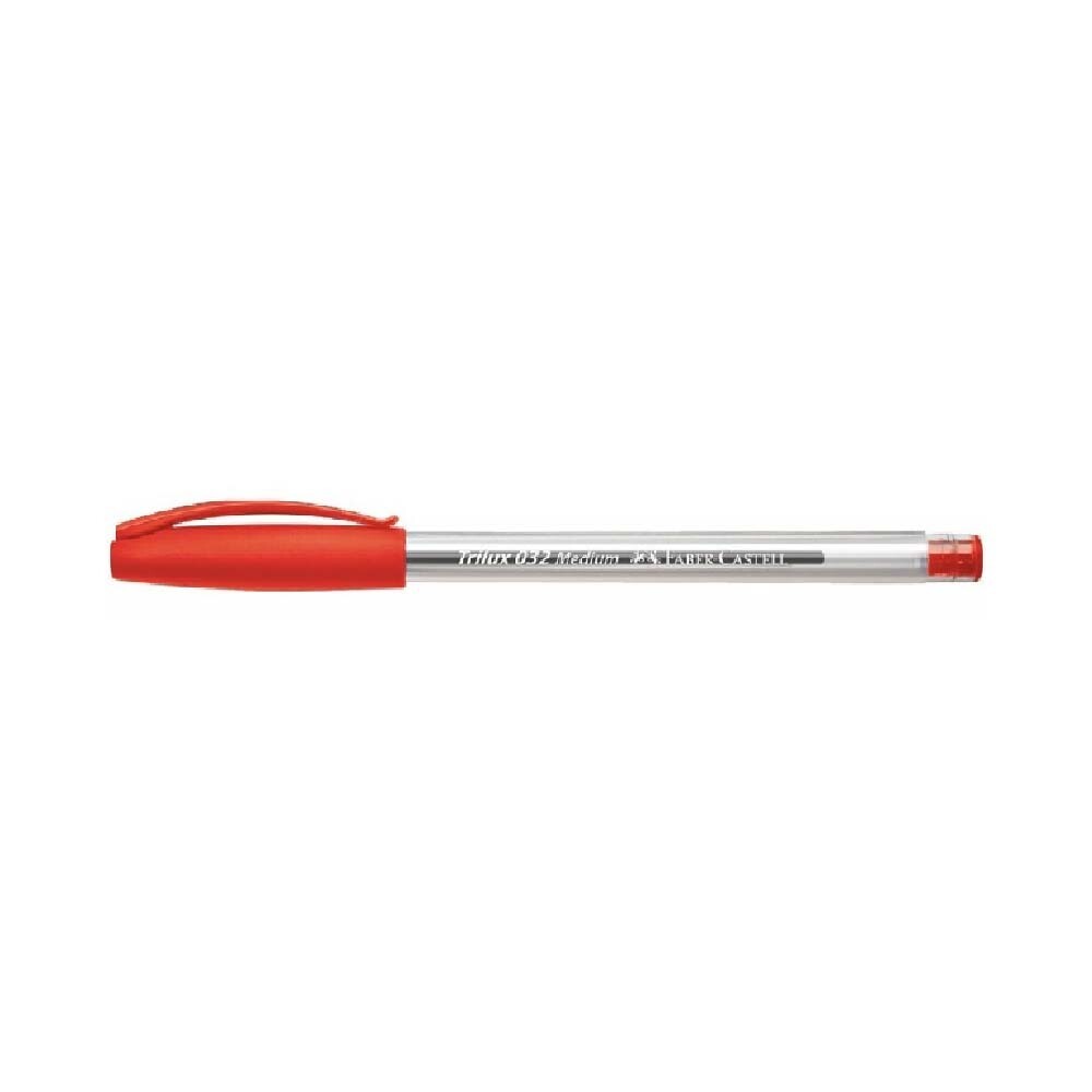 Caneta Esferográfica Faber Trilux - Vermelha Caneta Esferográfica Faber Trilux - Vermelha