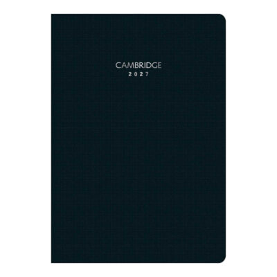 Planner Grampeado M7 Cambridge 2027 - Preta